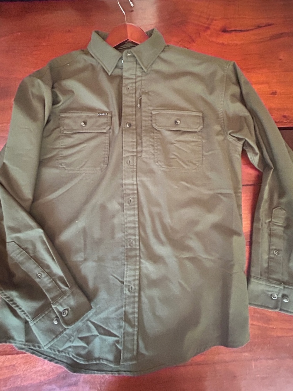 Men’s Poncho Outdoors long sleeve flannel